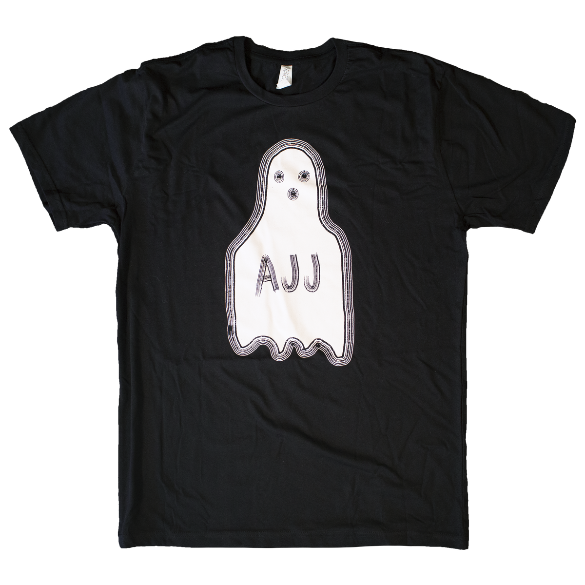 white ghost t shirt