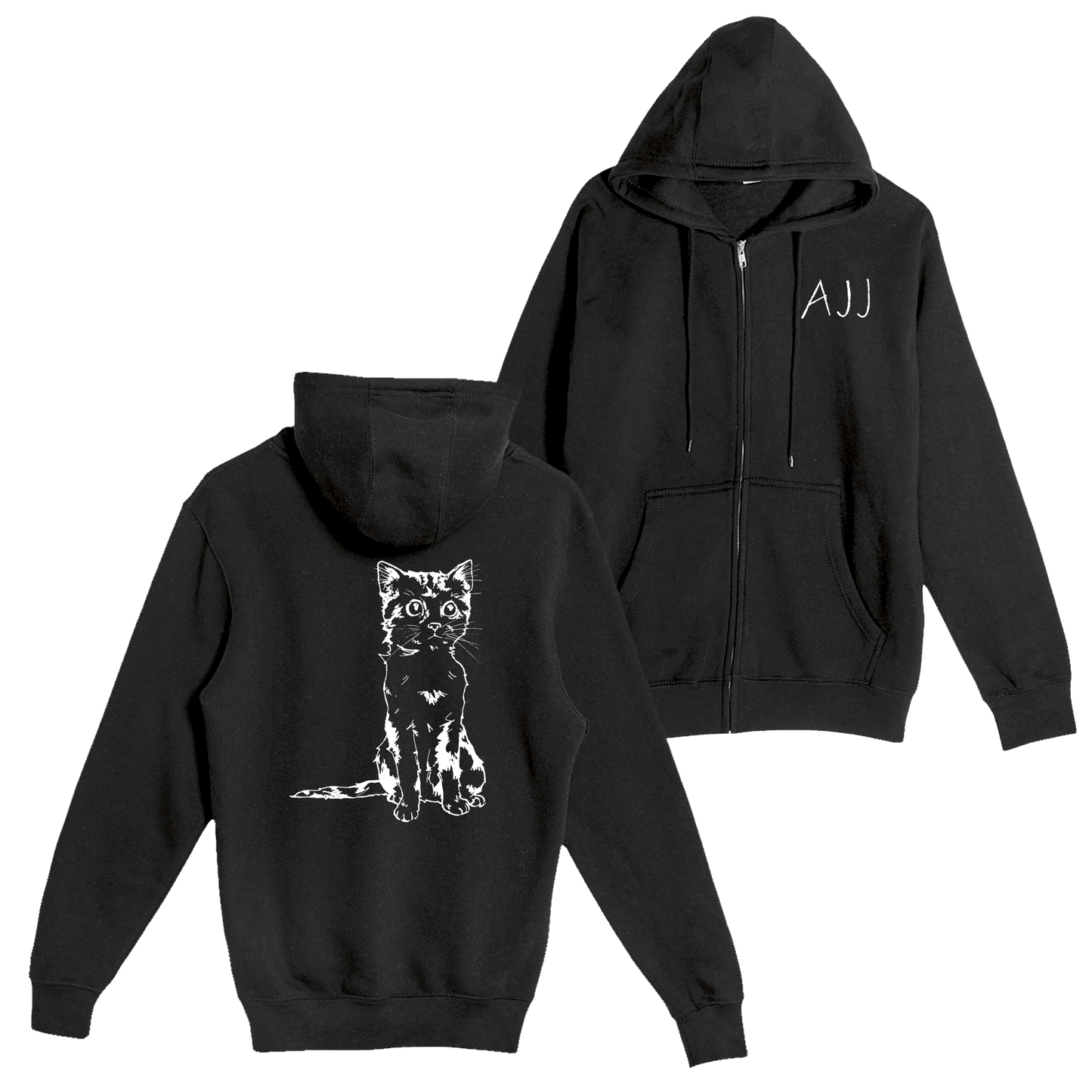 Cat Zip-up Hoodie (pre-order)