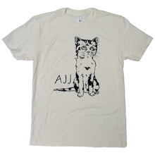 Load image into Gallery viewer, AJJ only god can judge me cat t-shirt natural