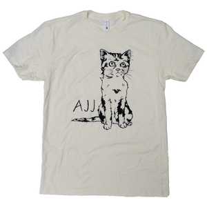 AJJ only god can judge me cat t-shirt natural